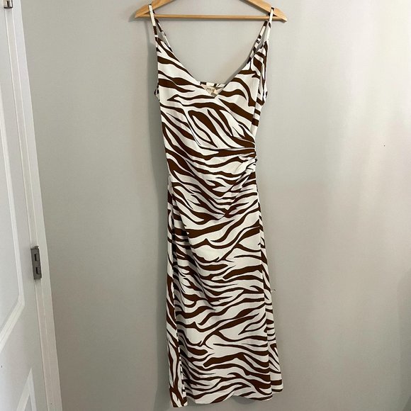 Brown & White Zebra Dress - Picture 1 of 2